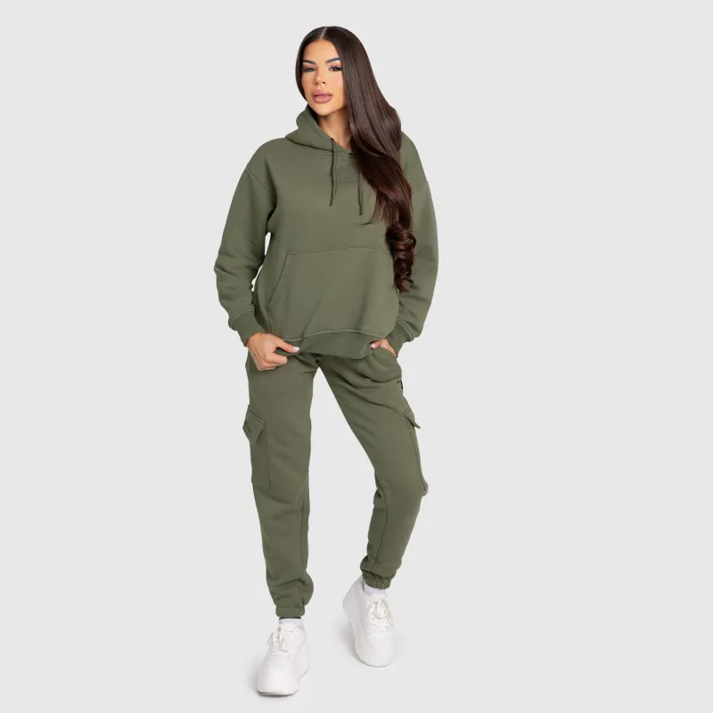 Hanorac damă Iron Aesthetics Cargo, verde-10