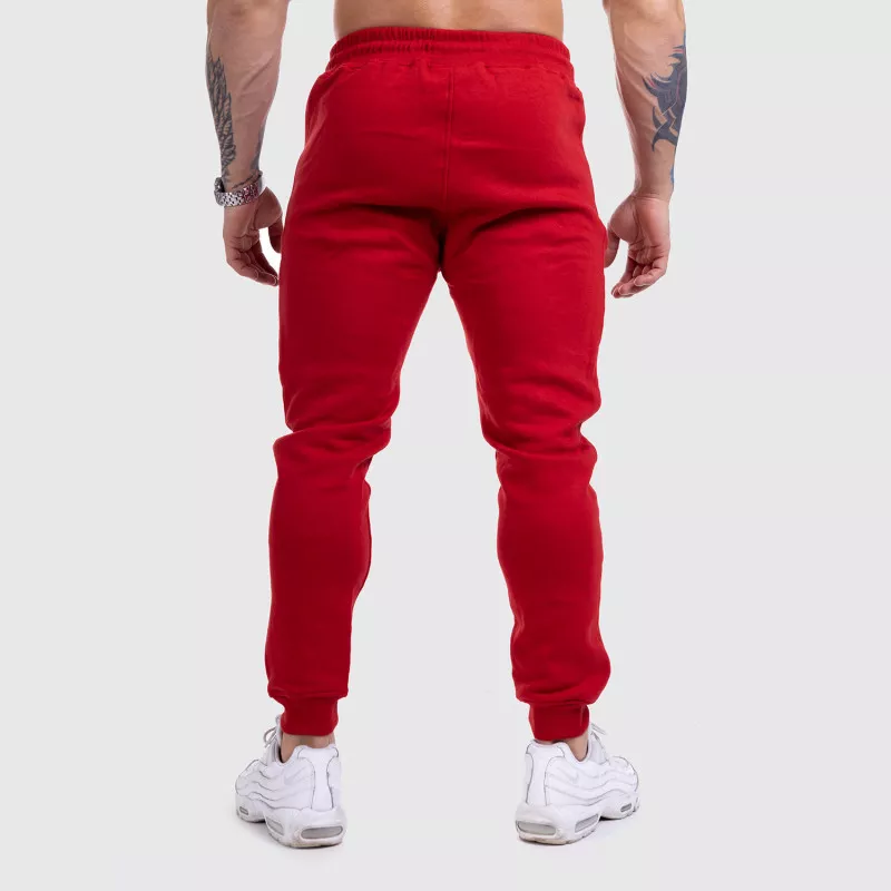 Pantaloni de trening Jogger Iron Aesthetics Round, roșii-3