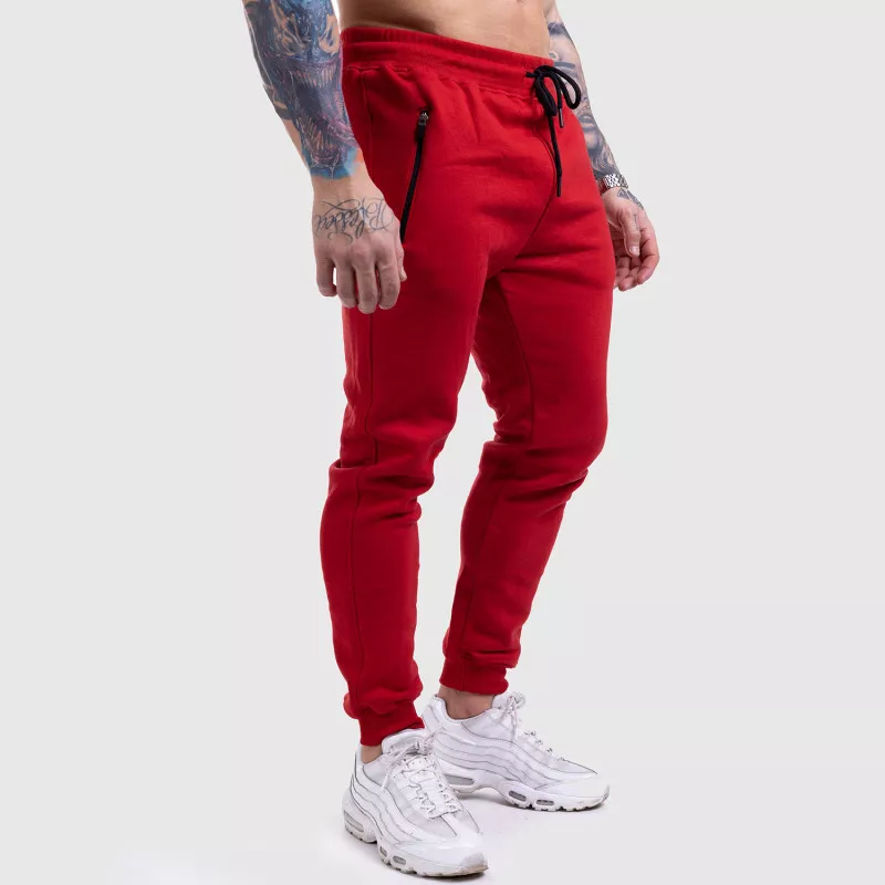 Pantaloni de trening Jogger Iron Aesthetics Round, roșii-2