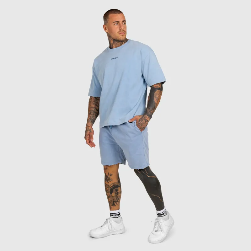 Férfi szett Iron Aesthetics X Washed, kék-3