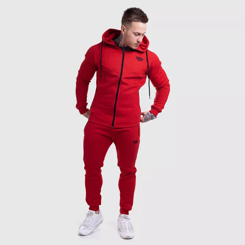 Pantaloni de trening Jogger Iron Aesthetics Round, roșii-5