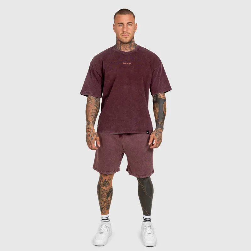 Set bărbați Iron Aesthetics X Washed, bordo-2