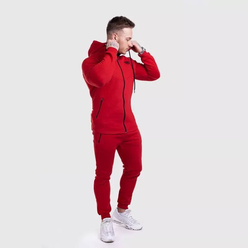 Pantaloni de trening Jogger Iron Aesthetics Round, roșii-6