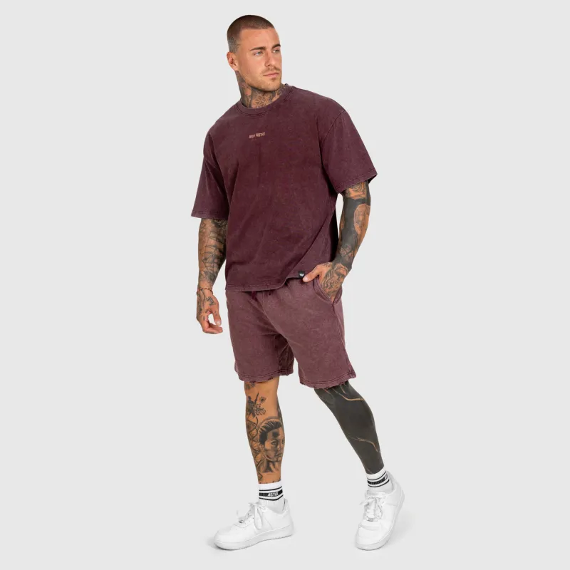 Set bărbați Iron Aesthetics X Washed, bordo-4