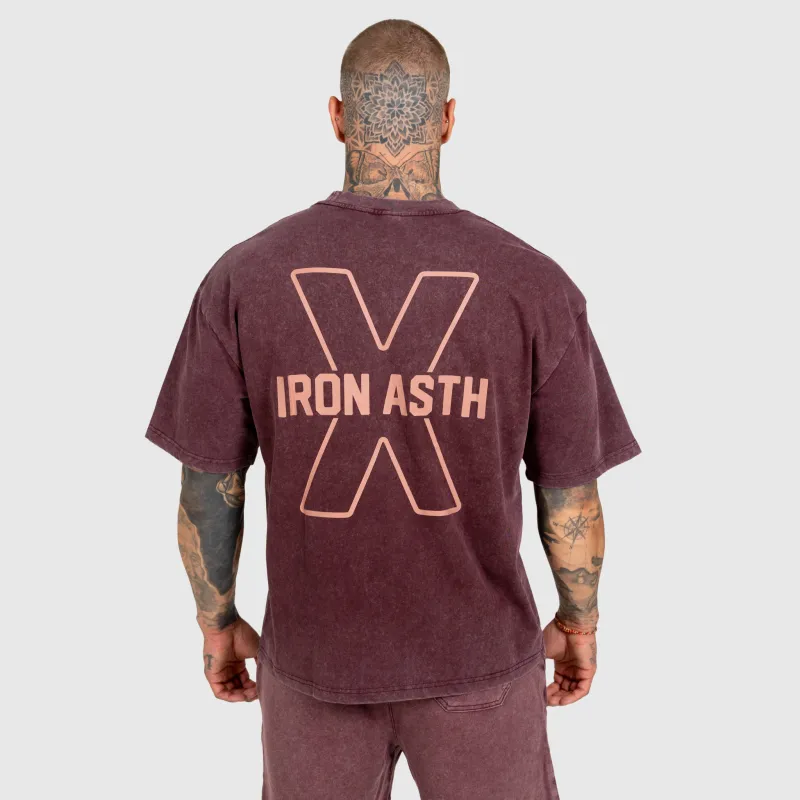Set bărbați Iron Aesthetics X Washed, bordo-8
