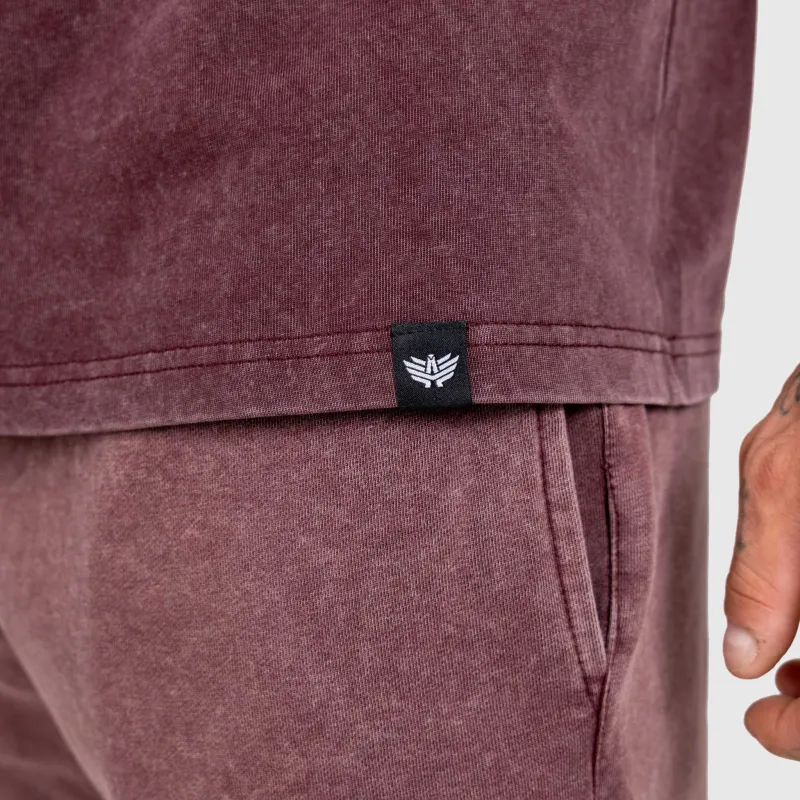 Set bărbați Iron Aesthetics X Washed, bordo-9