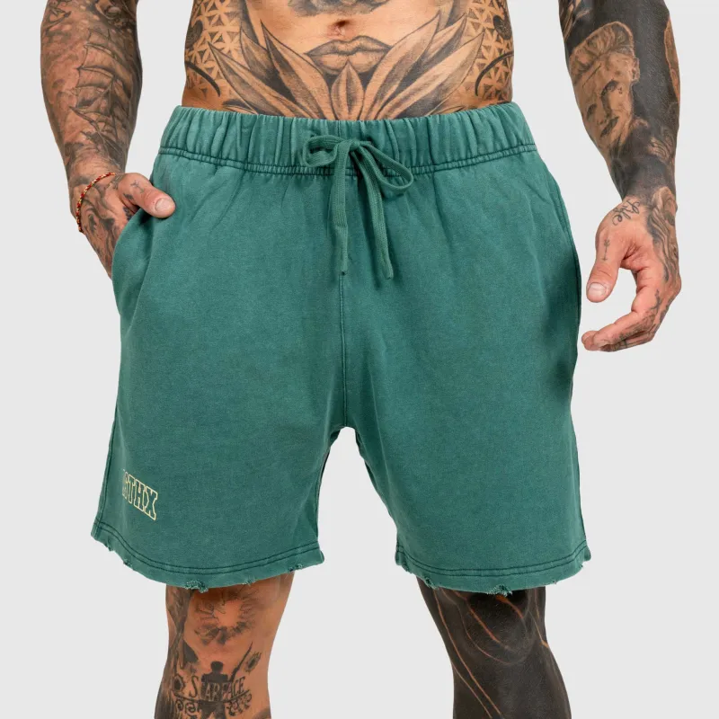 Pantaloni scurți Iron Aesthetics ASTHX, washed green-3