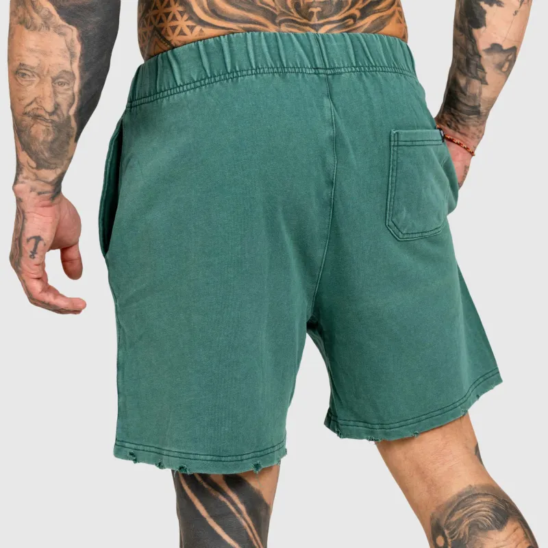 Pantaloni scurți Iron Aesthetics ASTHX, washed green-6