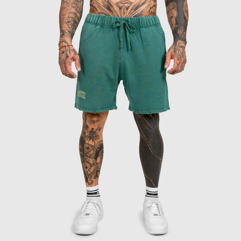Pantaloni scurți Iron Aesthetics ASTHX, washed green-7