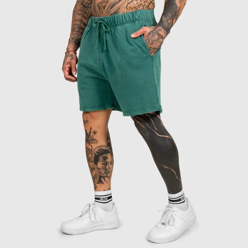 Pantaloni scurți Iron Aesthetics ASTHX, washed green-8