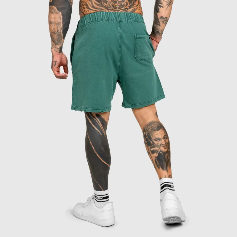 Pantaloni scurți Iron Aesthetics ASTHX, washed green-9