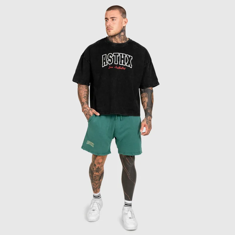 Pantaloni scurți Iron Aesthetics ASTHX, washed green-12