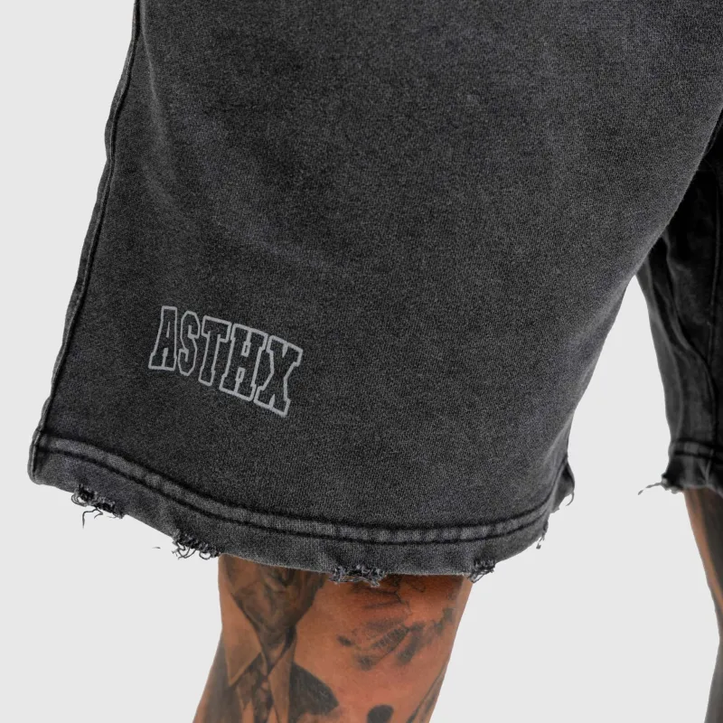 Pantaloni scurți Iron Aesthetics ASTHX, washed black-12