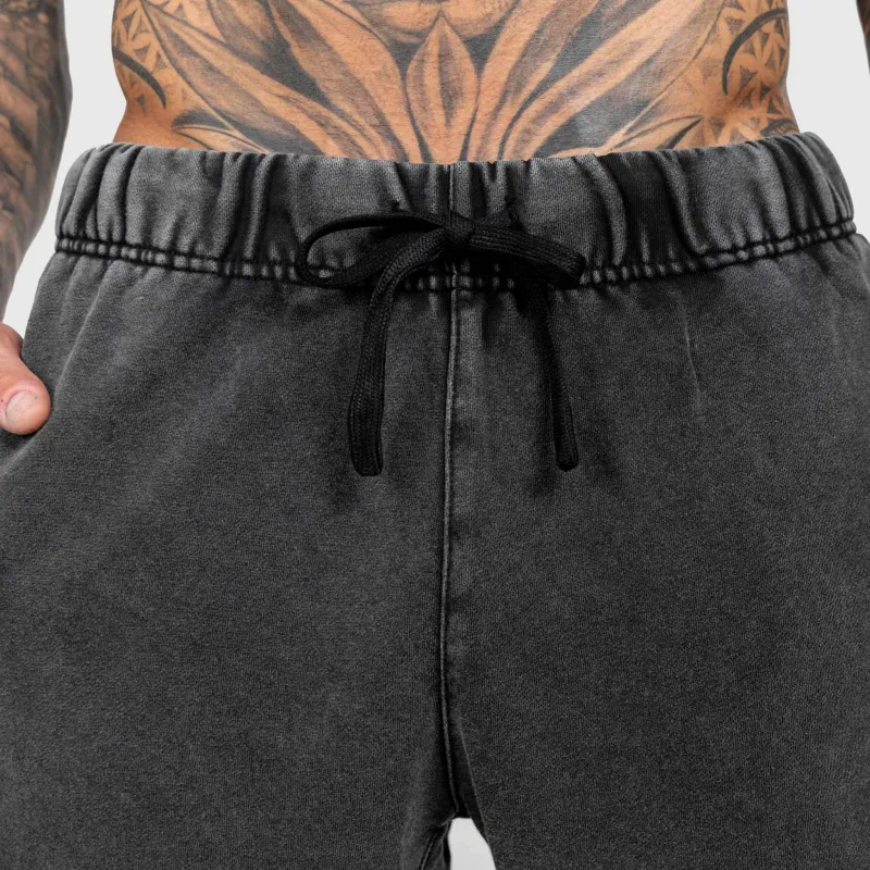 Pantaloni scurți Iron Aesthetics ASTHX, washed black-14