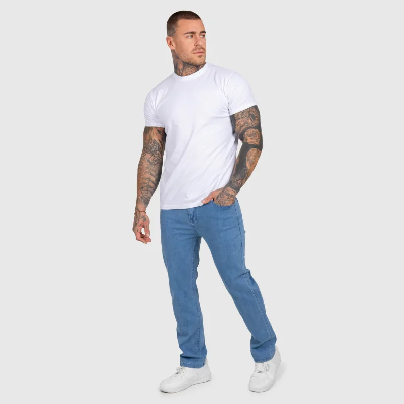 Blugi bărbați Iron Aesthetics Urban, albaștri deschiși-14