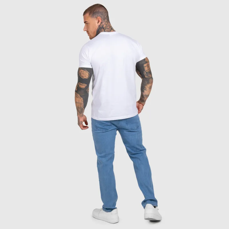 Blugi bărbați Iron Aesthetics Urban, albaștri deschiși-16