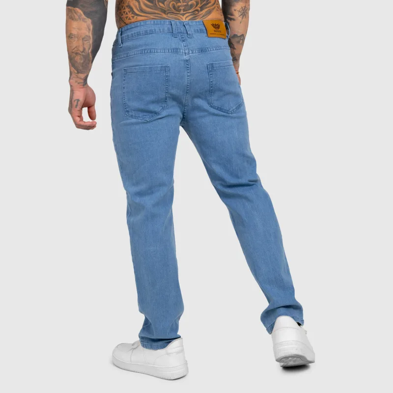 Blugi bărbați Iron Aesthetics Urban, albaștri deschiși-10