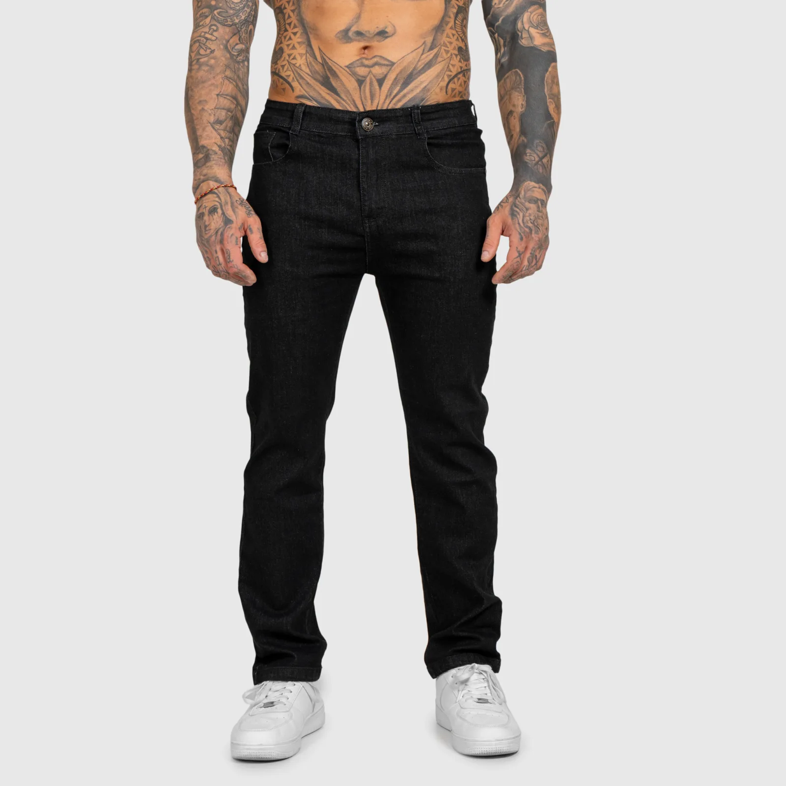 Blugi bărbați Iron Aesthetics Urban, negri-1