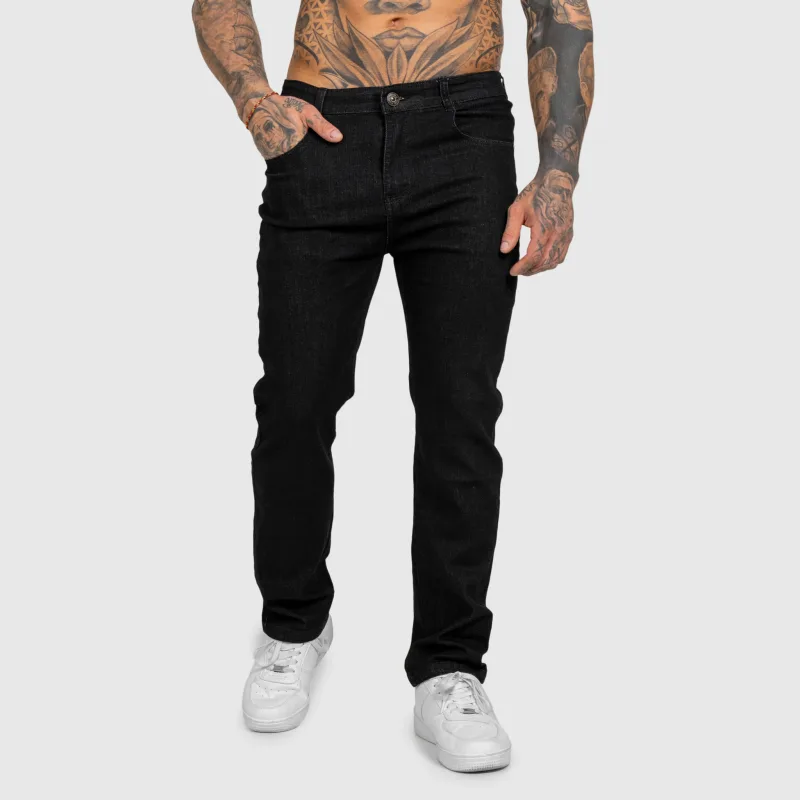 Blugi bărbați Iron Aesthetics Urban, negri-2