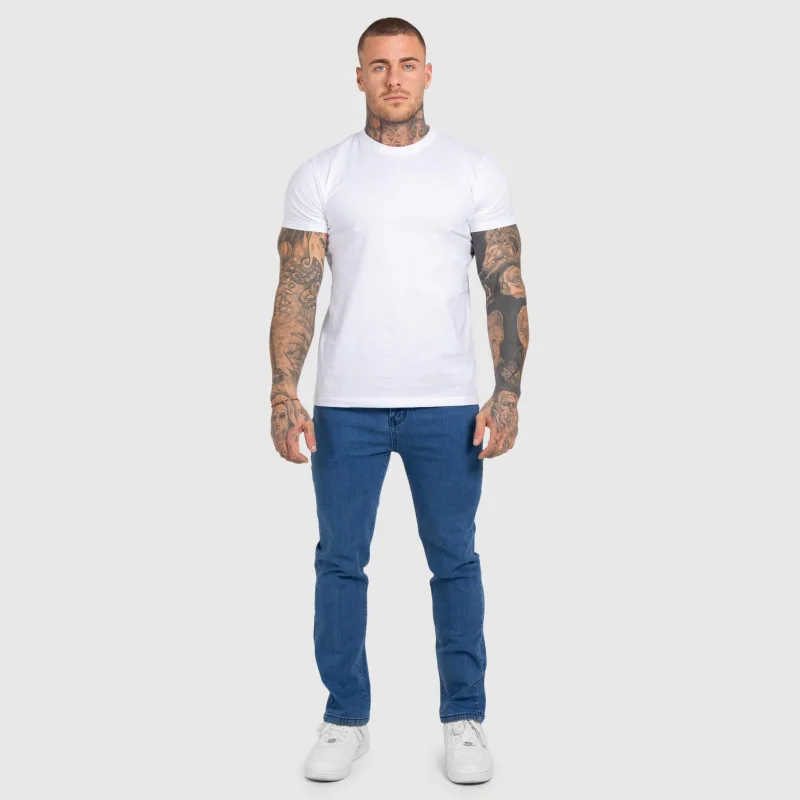 Blugi bărbați Iron Aesthetics Urban, albaștri închiși-10