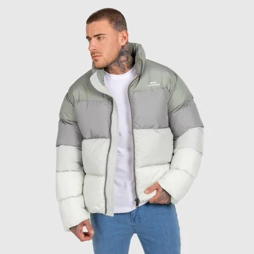 Geacă bărbați Iron Aesthetics Block Puffer, green