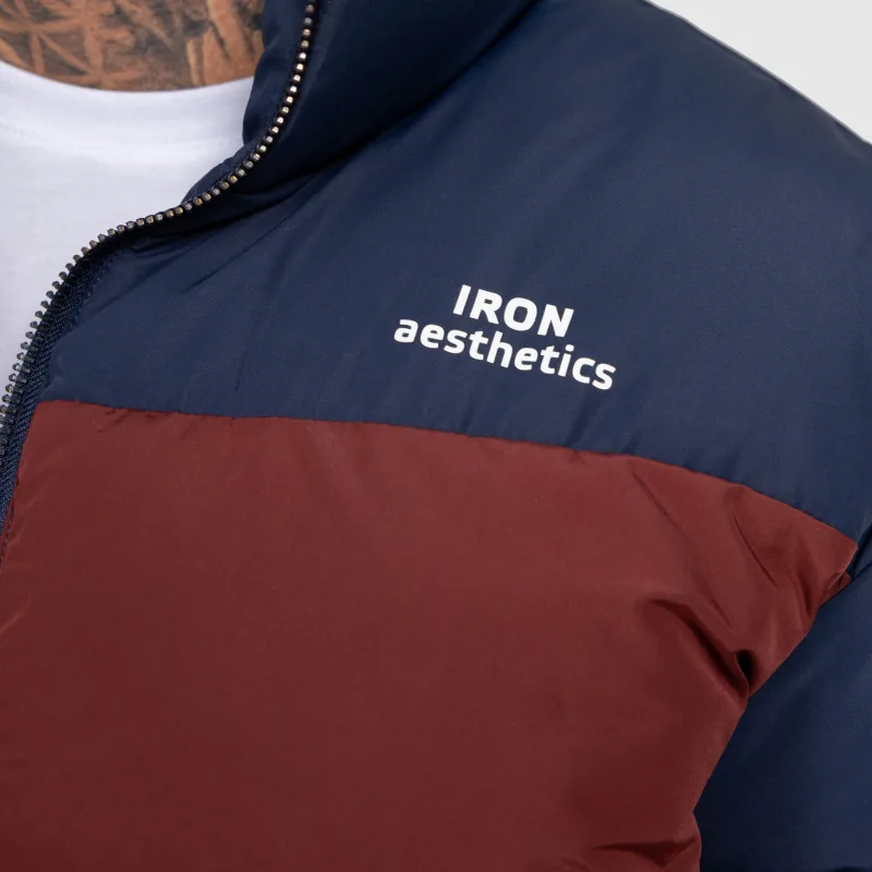 Geacă bărbați Iron Aesthetics Block Puffer, navy-9