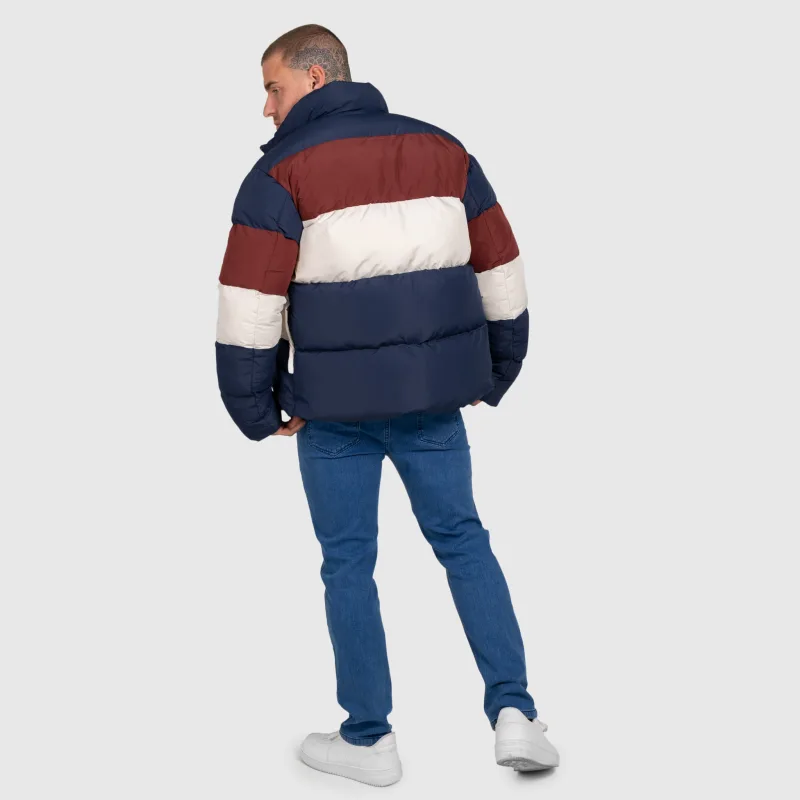 Geacă bărbați Iron Aesthetics Block Puffer, navy-13