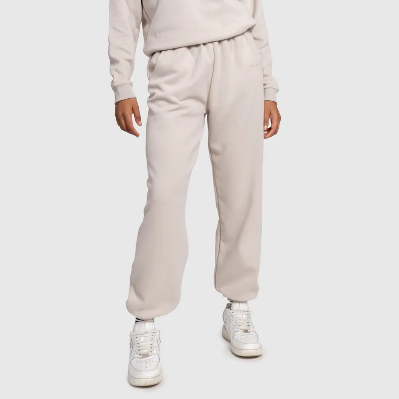 Pantaloni de trening damă Iron Aesthetics Lift & Glow, stone-6