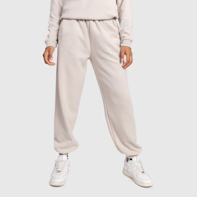 Pantaloni de trening damă Iron Aesthetics Lift & Glow, stone-7
