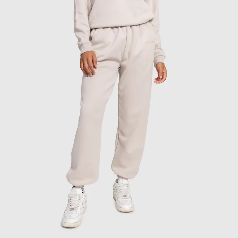 Pantaloni de trening damă Iron Aesthetics Lift & Glow, stone-1
