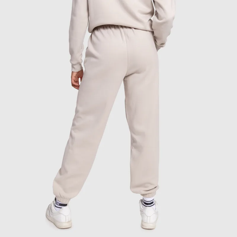 Pantaloni de trening damă Iron Aesthetics Lift & Glow, stone-4