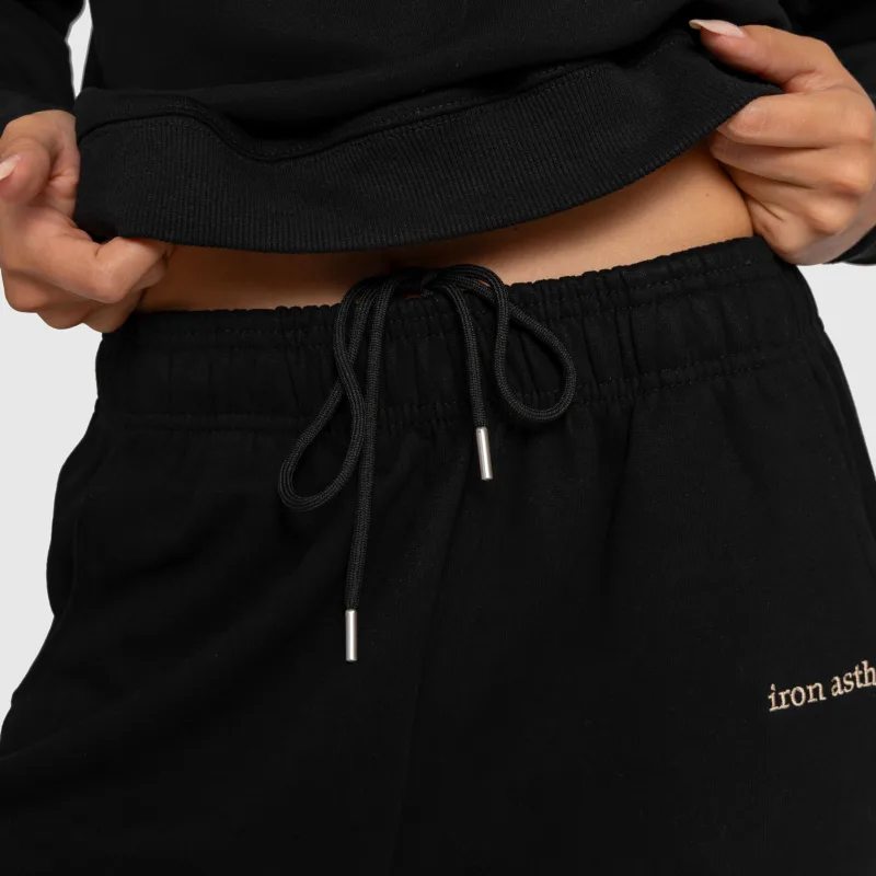Pantaloni de trening damă Iron Aesthetics Lift & Glow, black-5