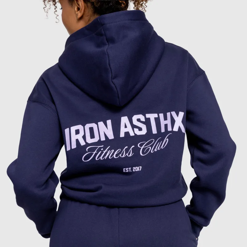 Hanorac damă Iron Aesthetics Fitness Club, navy-8