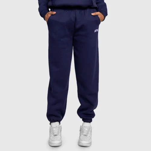 Pantaloni de trening damă Iron Aesthetics Fitness Club, navy