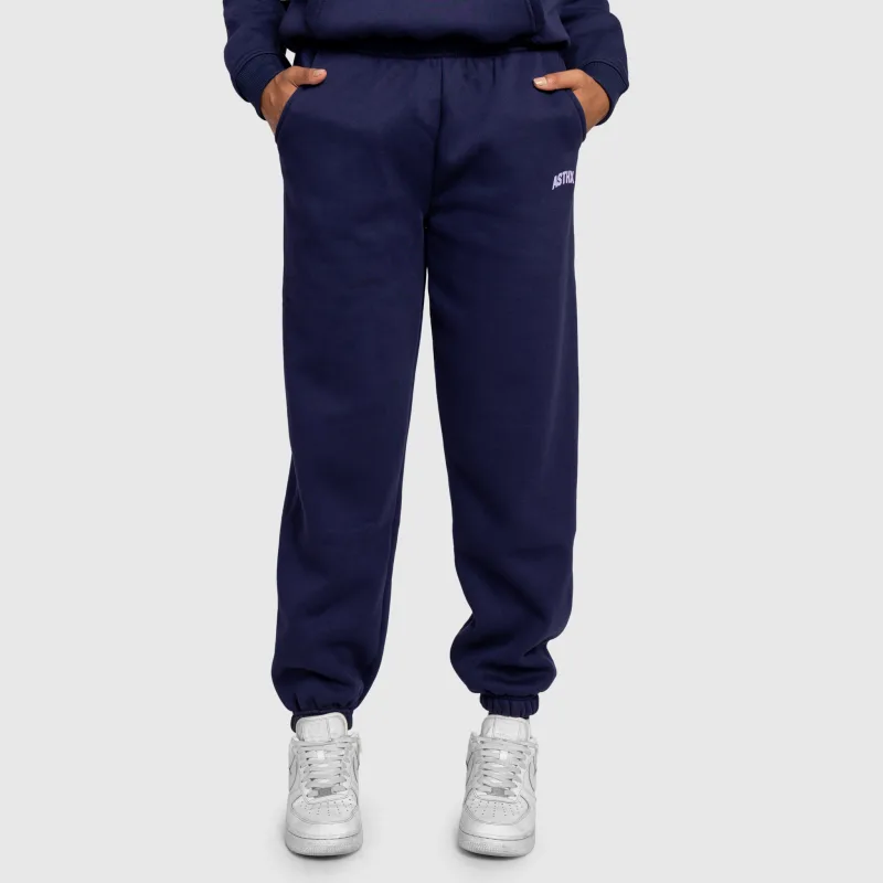 Pantaloni de trening damă Iron Aesthetics Fitness Club, navy-2