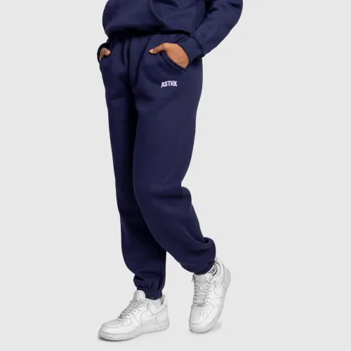 Pantaloni de trening damă Iron Aesthetics Fitness Club, navy