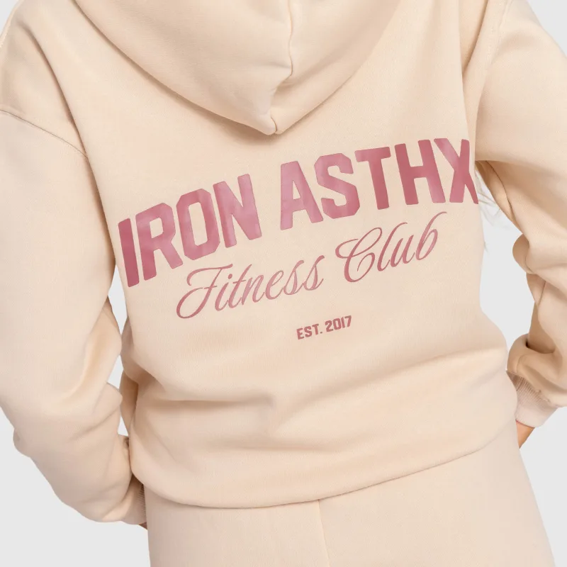 Set de trening damă Iron Aesthetics Fitness Club, bej-6