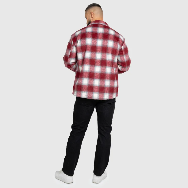 Cămașă în carouri bărbați Iron Aesthetics Timber, red/white-15