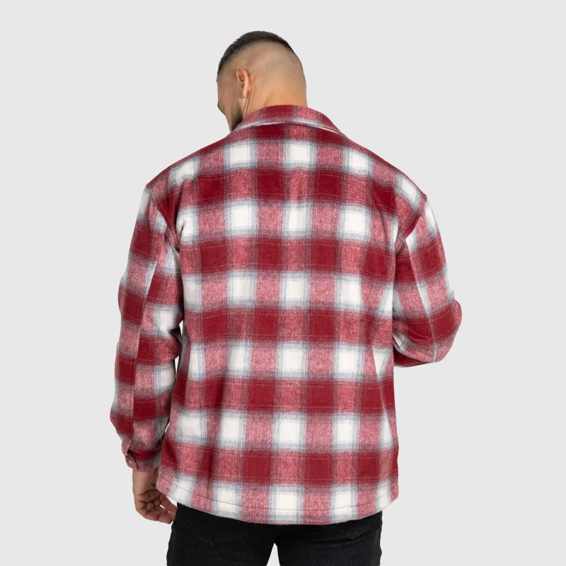 Cămașă în carouri bărbați Iron Aesthetics Timber, red/white-8