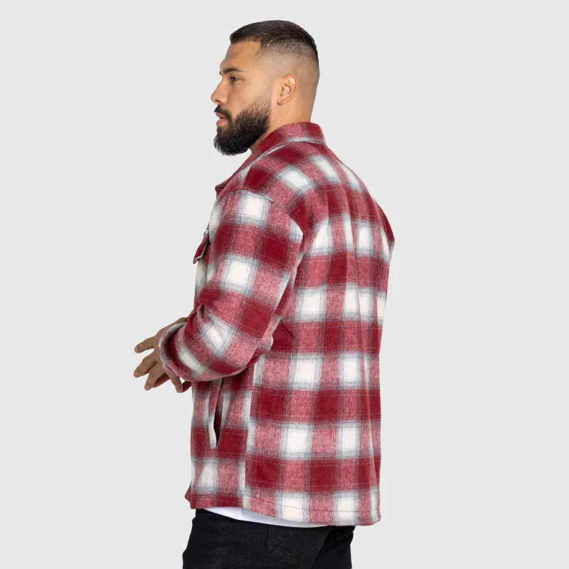 Cămașă în carouri bărbați Iron Aesthetics Timber, red/white-7