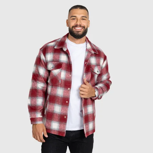 Cămașă în carouri bărbați Timber, red/white