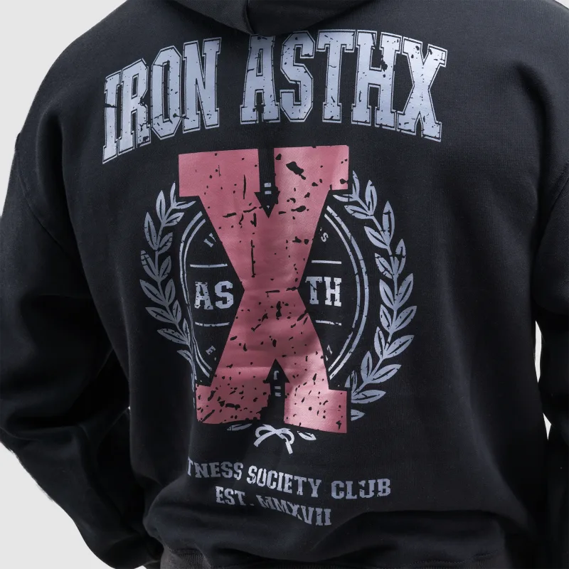 Hanorac bărbați Iron Aesthetics X-Society, negru-10
