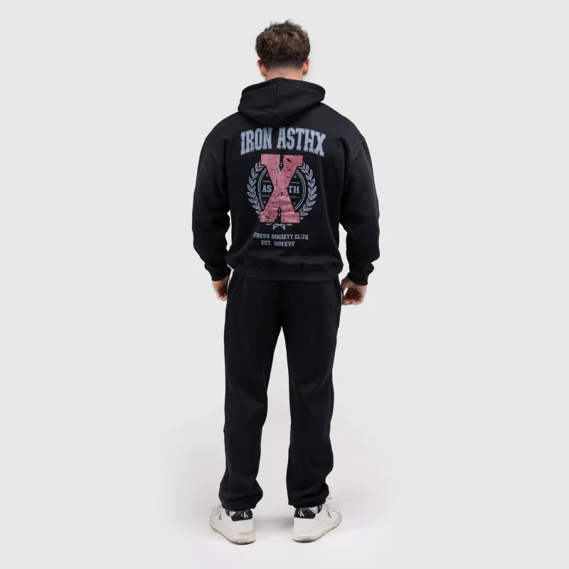 Pantaloni de trening bărbați Iron Aesthetics X-Society, negri-11