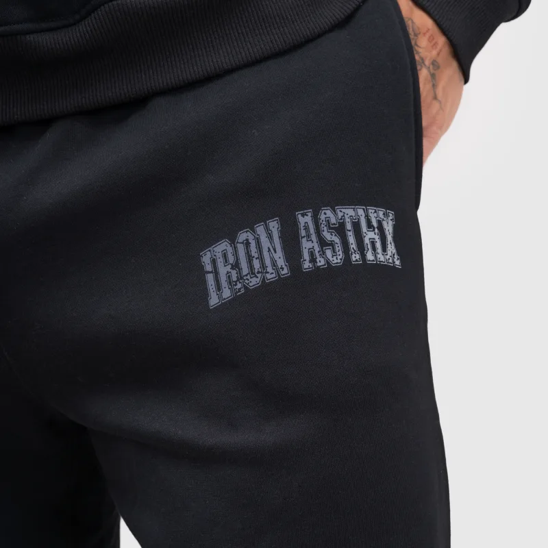 Pantaloni de trening bărbați Iron Aesthetics X-Society, negri-5