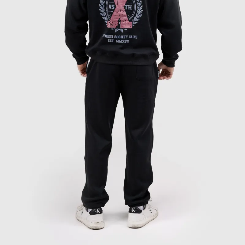 Pantaloni de trening bărbați Iron Aesthetics X-Society, negri-4