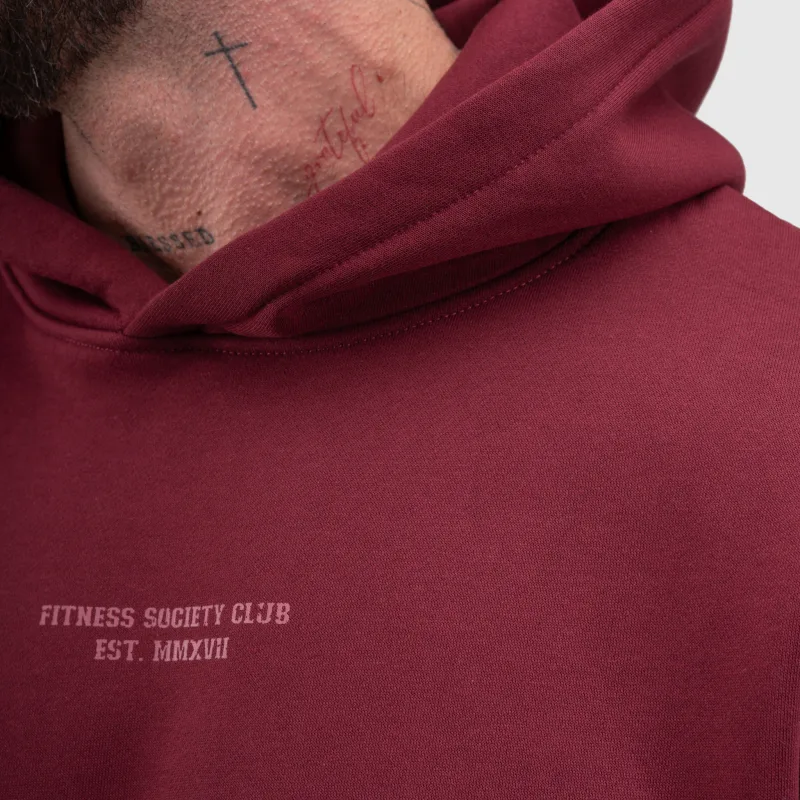 Set de trening bărbați Iron Aesthetics X-Society, vișinie-13