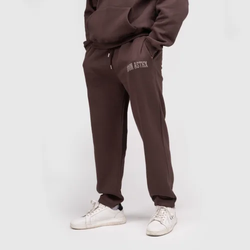 Pantaloni de trening bărbați Iron Aesthetics X-Society, maro