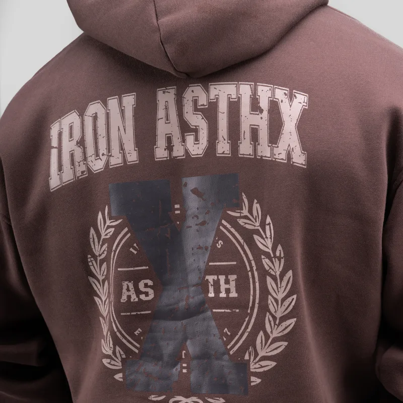 Set de trening bărbați Iron Aesthetics X-Society, maro-10