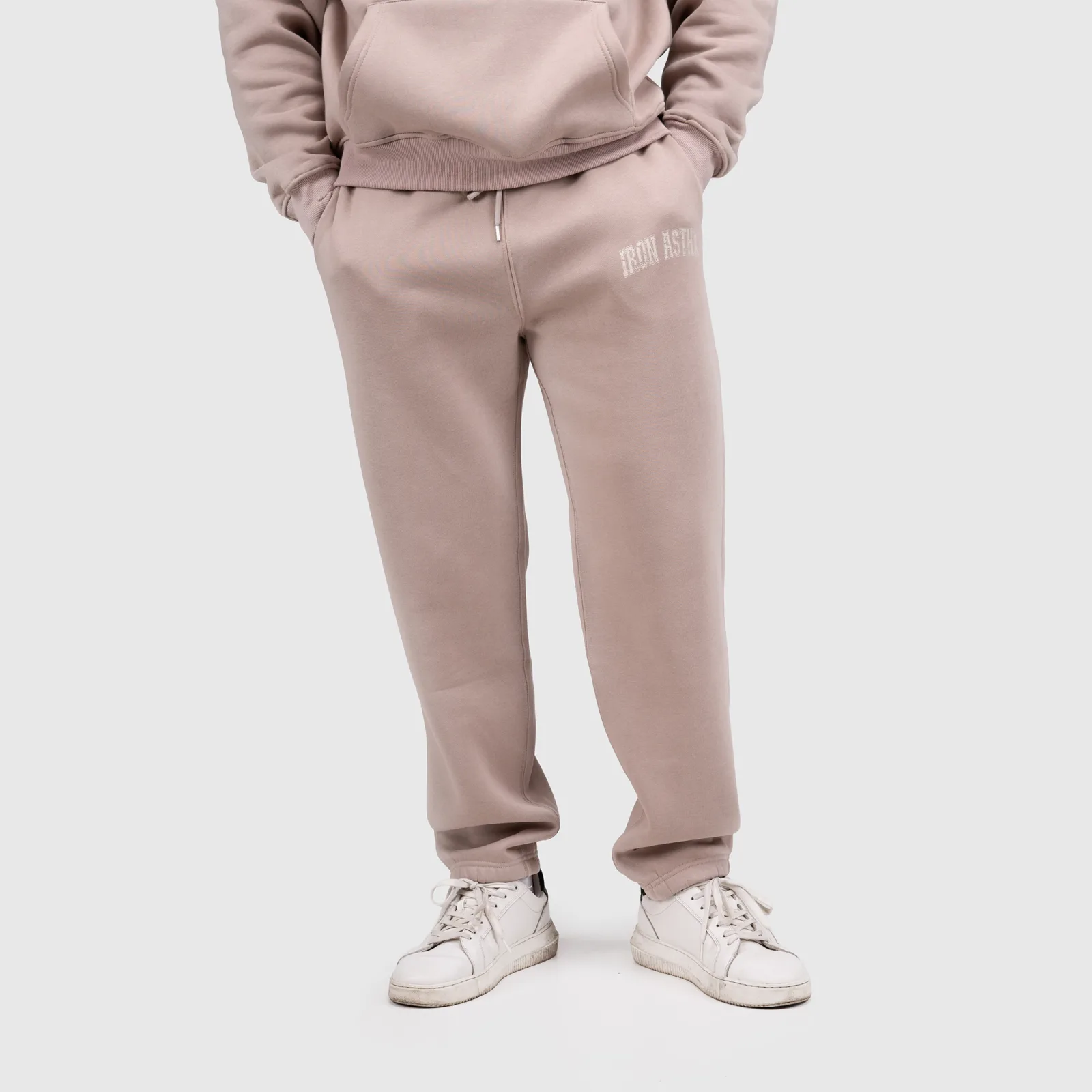 Pantaloni de trening bărbați Iron Aesthetics X-Society, bej-1