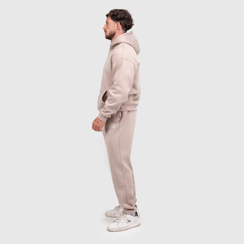 Pantaloni de trening bărbați Iron Aesthetics X-Society, bej-9